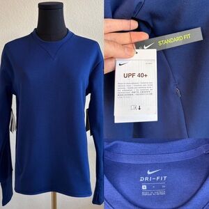 Nike Ladies Golf T-Shirt, Dri-FIT, UV,‎ Blue, Small